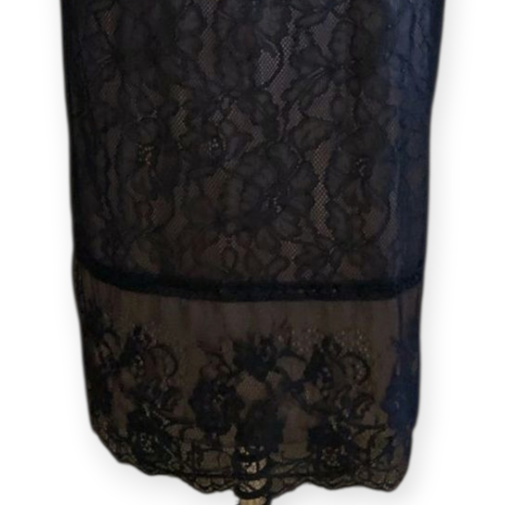 Zara Black Lace Pencil Skirt - Picture 3 of 5